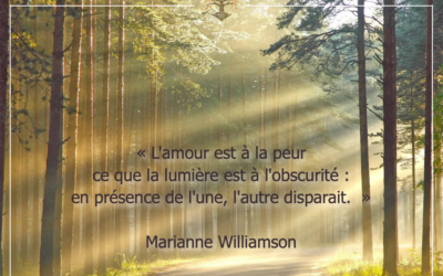 L’amour est à la peur…